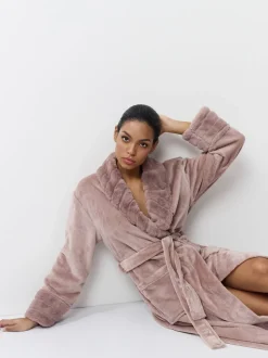 Aruelle Demi Full Length Pink Soft Textured Robe