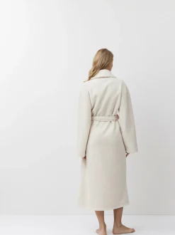Aruelle Simone Full Length Textured Cream Robe