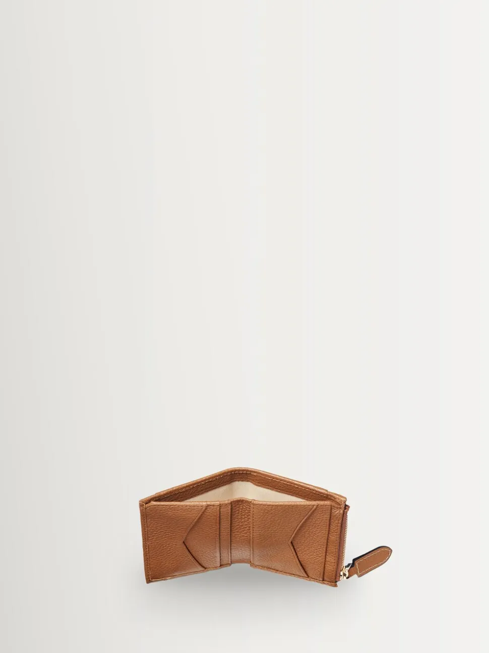 Aspinal of London Brown Hudson Multi-Use Pocket Wallet Pebble Leather