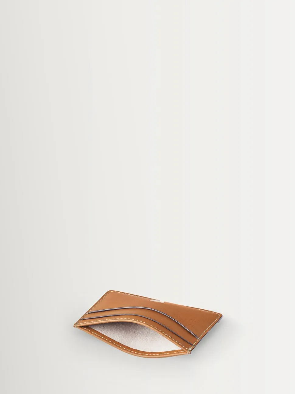 Aspinal of London Brown Slim Credit Card Case Smooth Leather