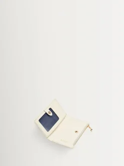 Aspinal of London White Mayfair Coin & Card Wallet Pnt Croc Leather