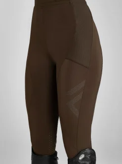 Aztec Diamond Brown Full Seat Core Leggings