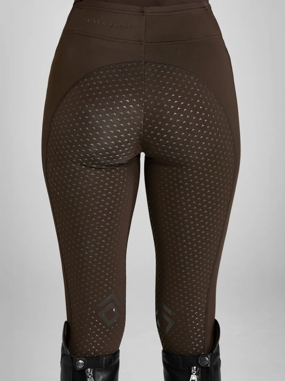 Aztec Diamond Brown Full Seat Core Leggings