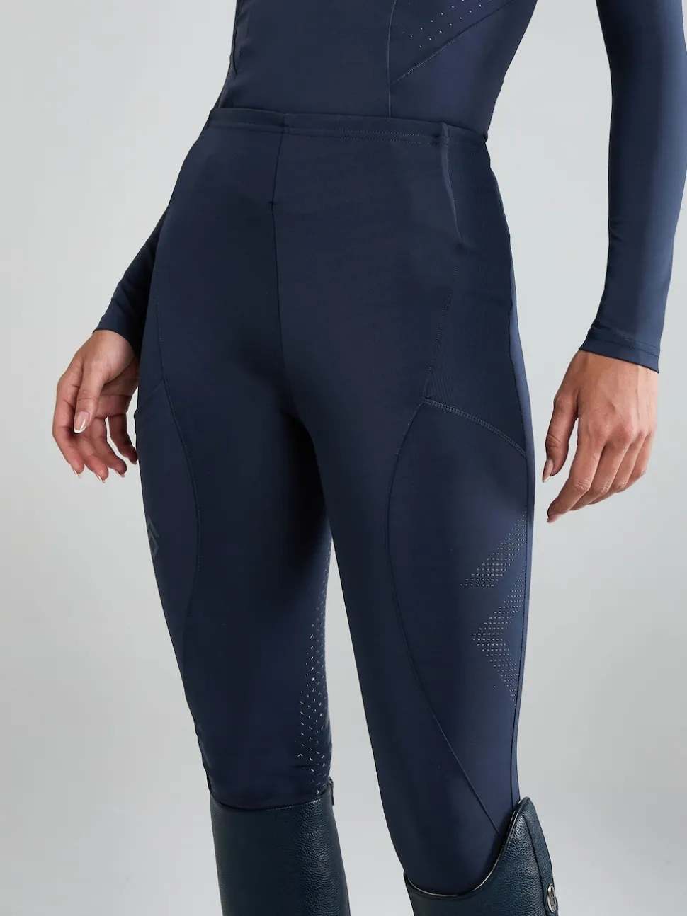 Aztec Diamond Navy Full Seat Core Leggings