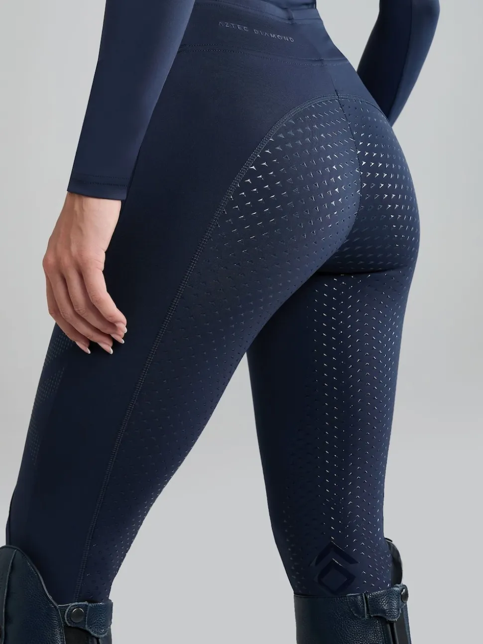 Aztec Diamond Navy Full Seat Core Leggings