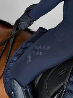 Aztec Diamond Navy Knee Grip Core Leggings