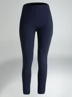Aztec Diamond Navy Knee Grip Core Leggings