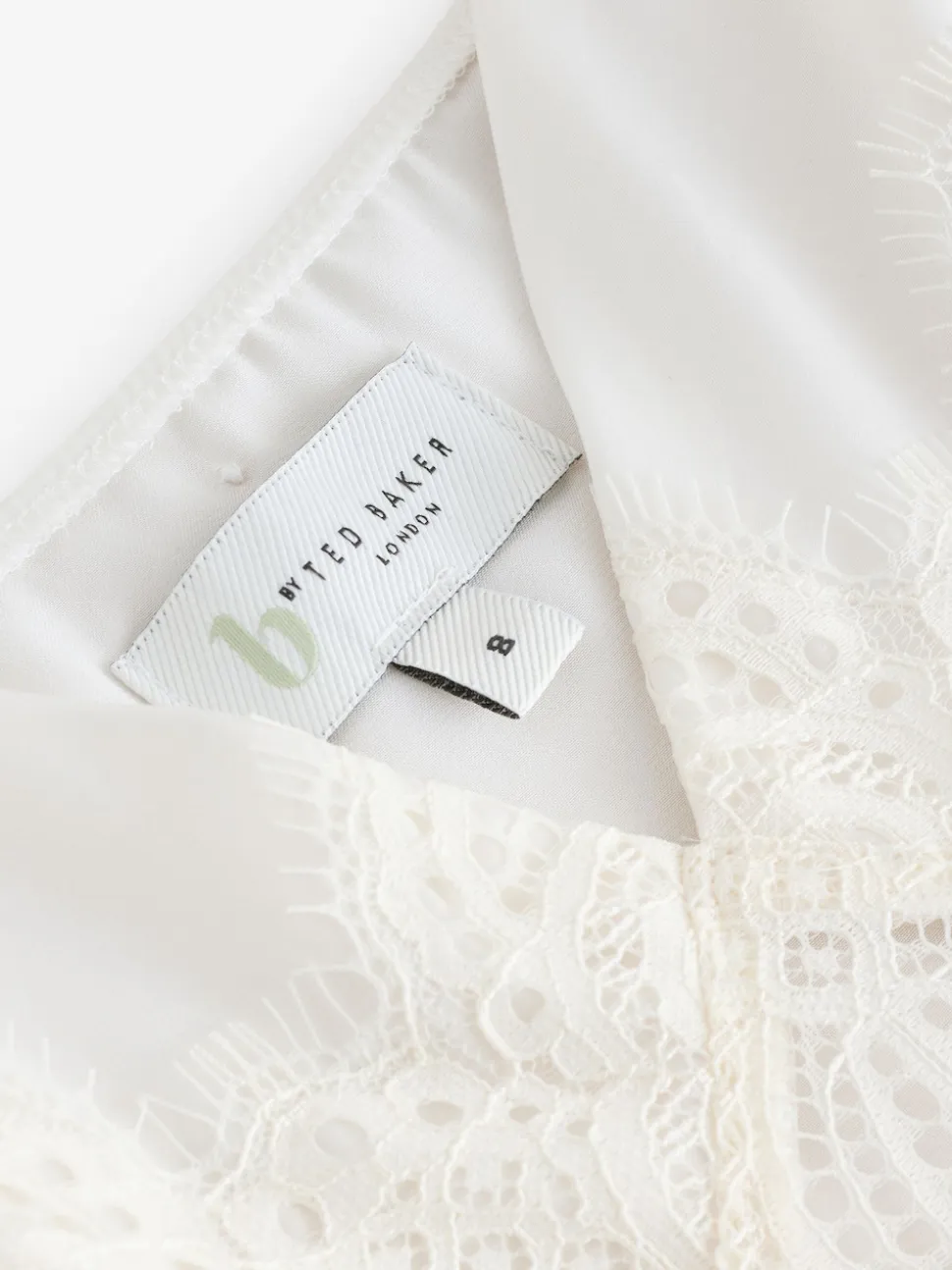 B by Ted Baker Ecru Satin Lace Bridal Slip