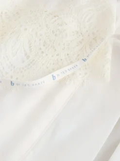 B by Ted Baker Ecru Satin Lace Bridal Robe