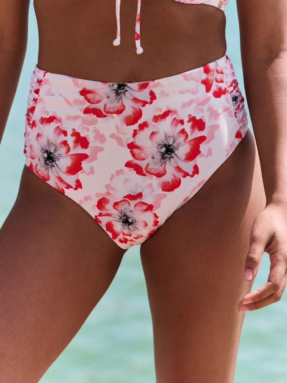 B by Ted Baker Floral High Waist White Briefs