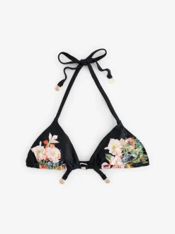 B by Ted Baker Koi Triangle Black Bikini Top