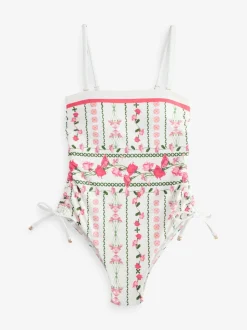 B by Ted Baker Tummy Control Bandeau Swimsuit