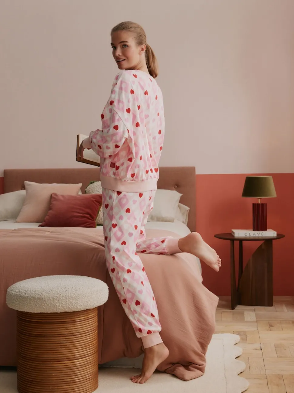Bath & Body Works Pink Hearts Twosie Pyjamas