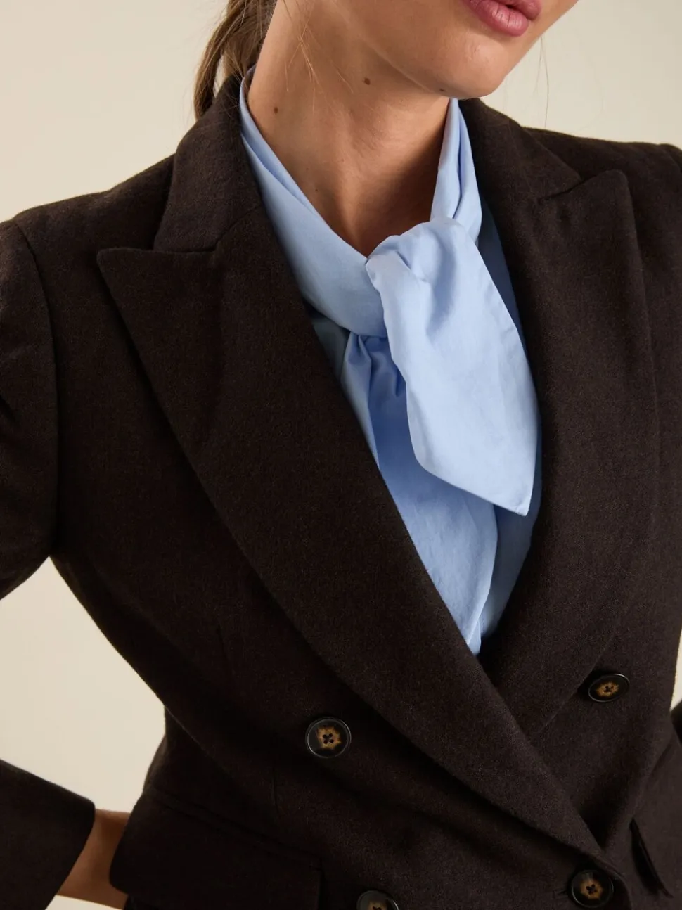 Baukjen Cissy Wool Blend Brown Blazer