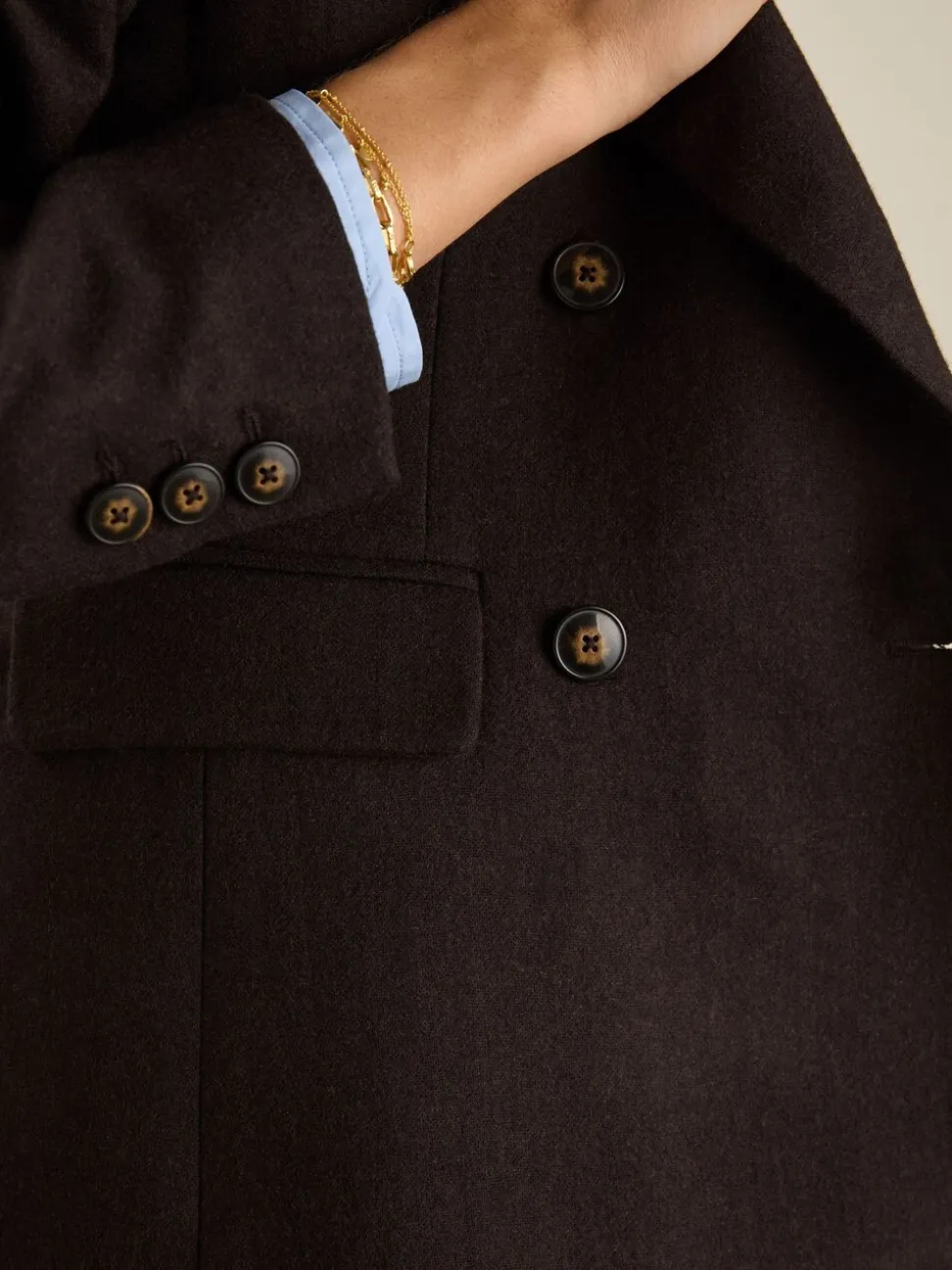 Baukjen Cissy Wool Blend Brown Blazer