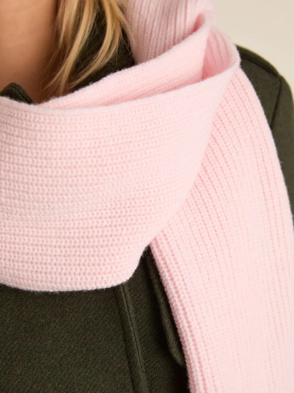 Baukjen Pink Laura Wool Blend Scarf