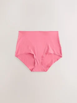 Berry Pink Full Brief Cotton Rich Knickers 5 Pack