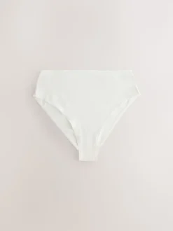Berry Pink High Waist High Leg Cotton Rich Knickers 5 Pack