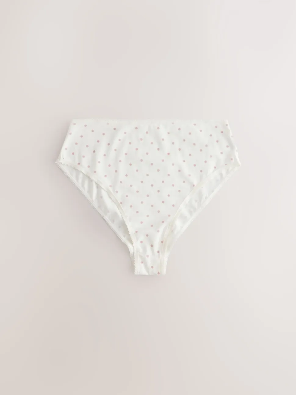 Berry Pink High Waist High Leg Cotton Rich Knickers 5 Pack