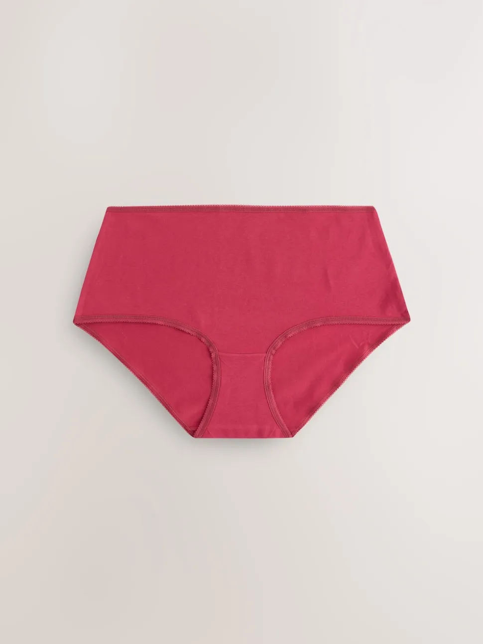 Berry Pink Midi Cotton Rich Knickers 5 Pack