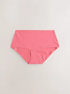 Berry Pink Midi Cotton Rich Knickers 5 Pack