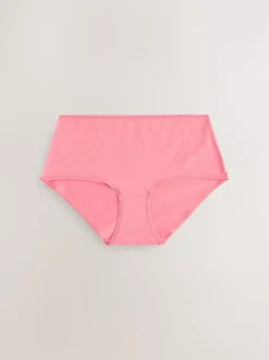 Berry Pink Midi Cotton Rich Knickers 5 Pack