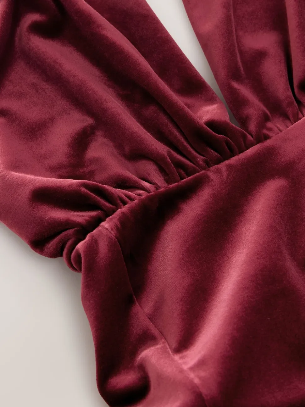 Berry Red Bridesmaid Velvet Multiway Maxi Dress