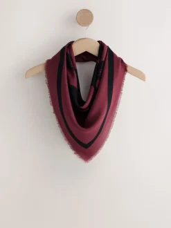 Berry Red N Swirl Square Lightweight Scarf