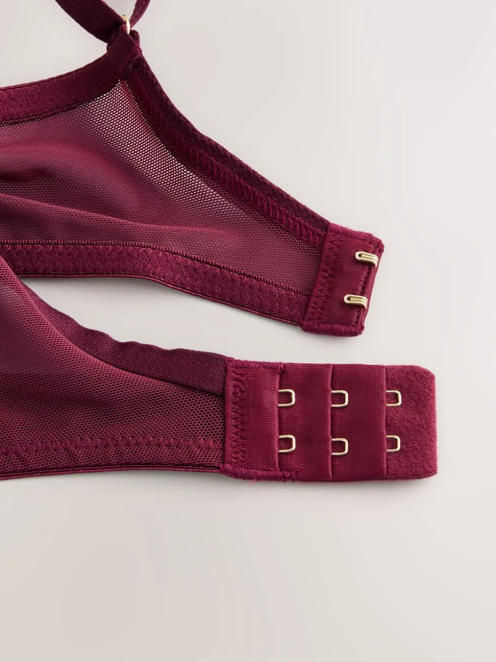 Berry Red Pad Balcony Premium Embroidery Bra