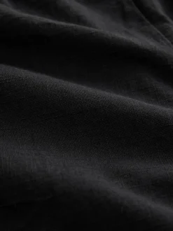Black 100% Cotton Bermuda Shorts