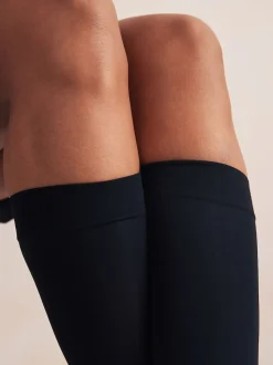 Black 60 Denier Knee High Socks 3 Pack