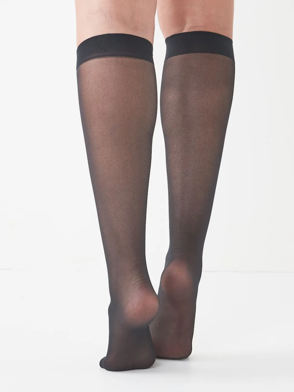 Black 20 Denier Knee High Socks 5 Pack