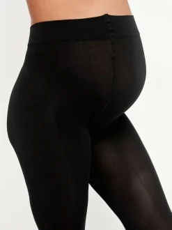 Black 200 Denier Maternity Tights