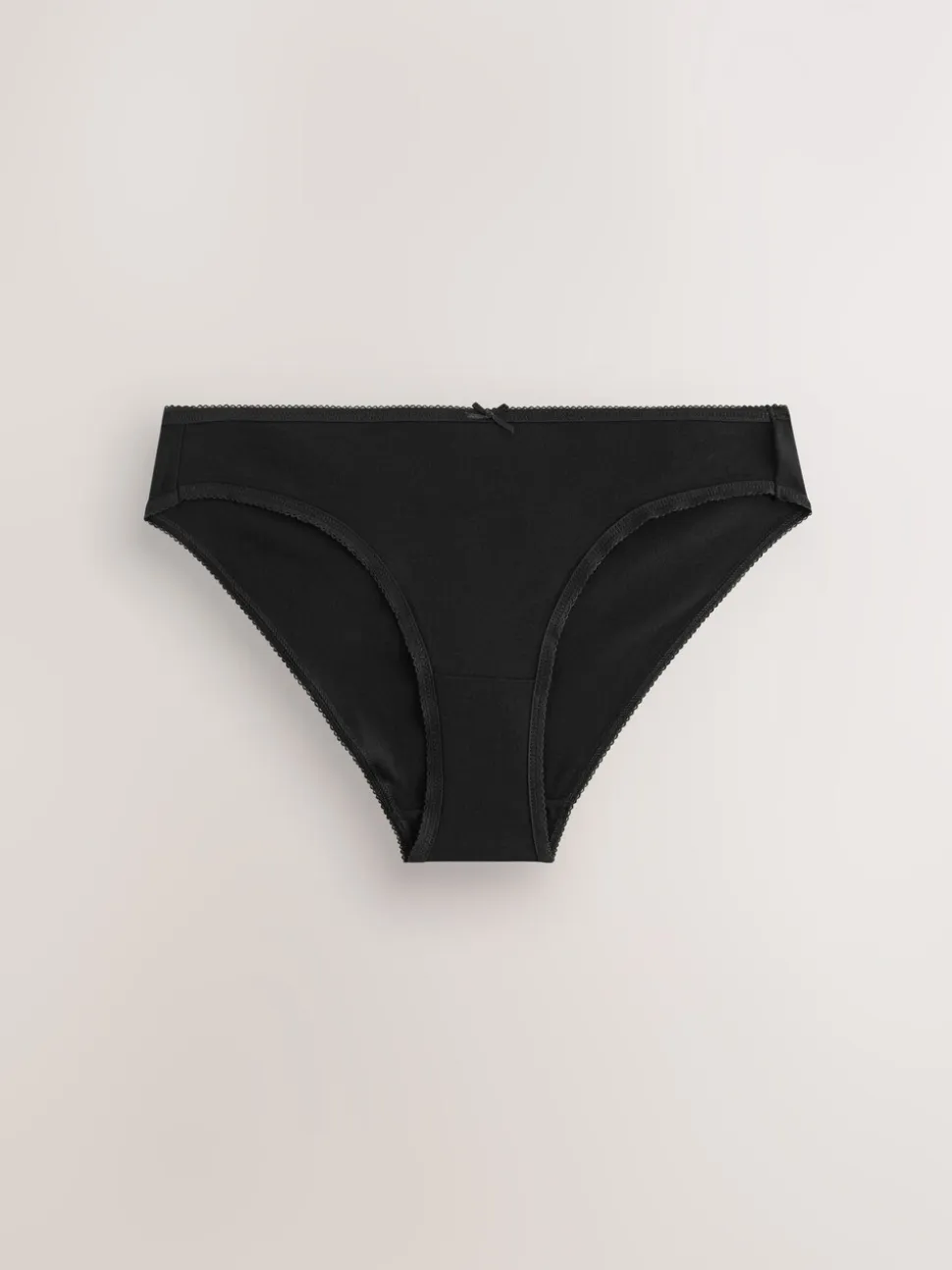 Black / Pastel Rose Nude / White Bikini Cotton Rich Knickers 7 Pack