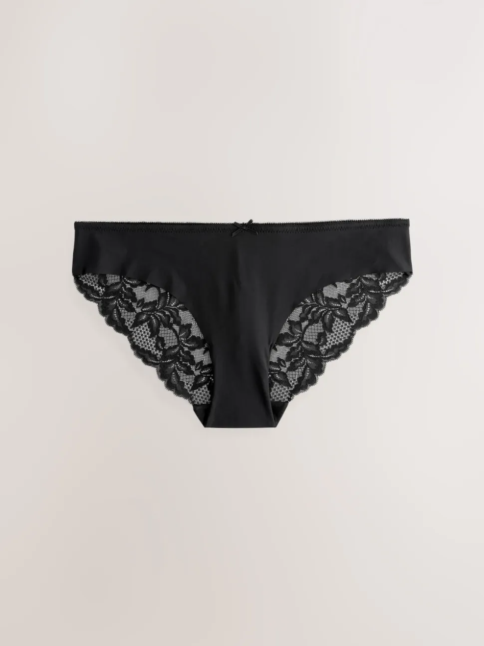 Black / White / Praline Nude Brazilian No VPL Lace Back Briefs 5 Pack