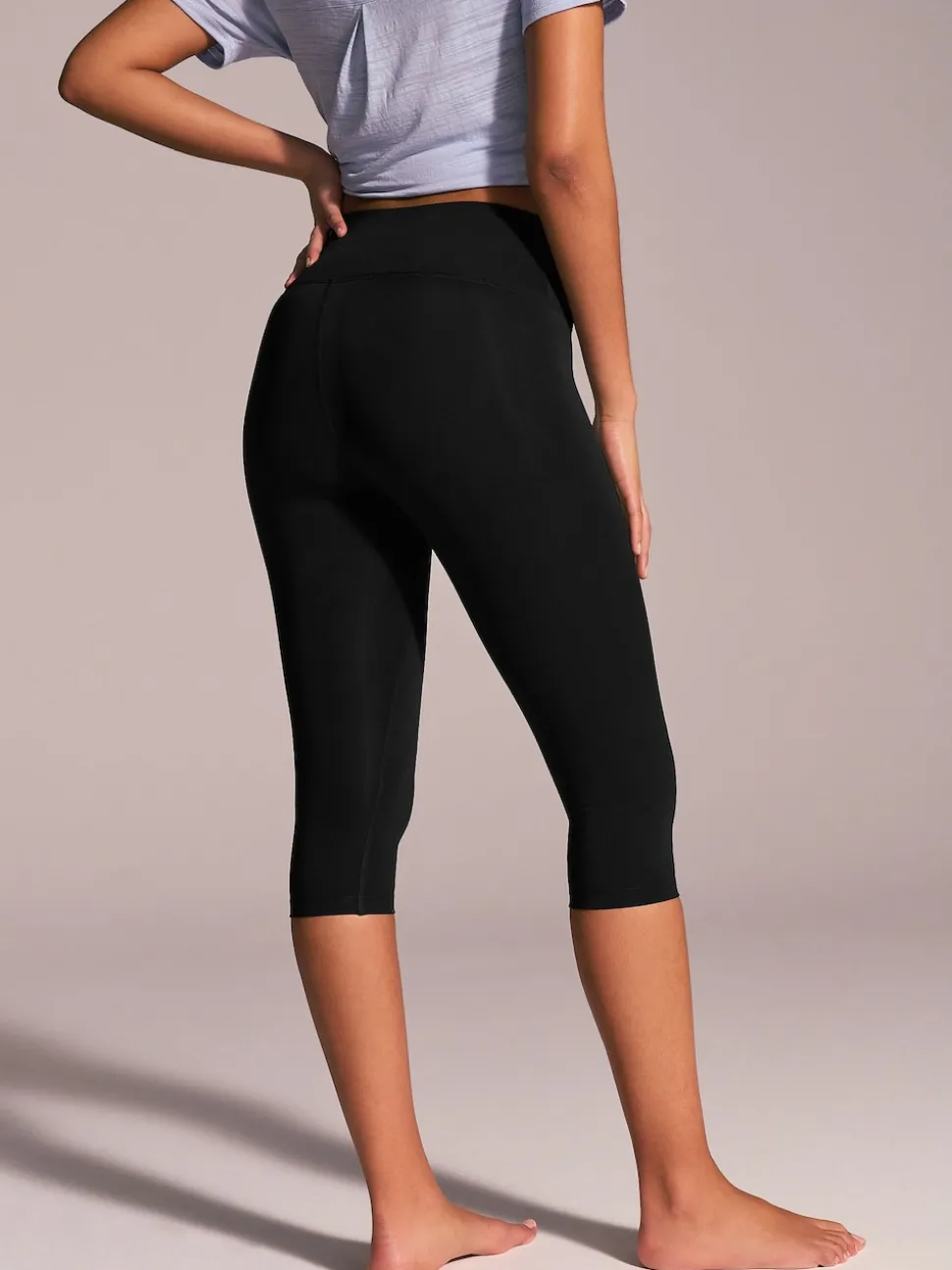 Black Active Power Capri Leggings