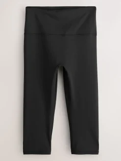 Black Active Power Sports Capri Leggings