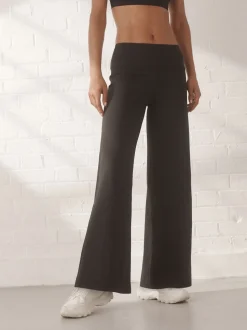 Black Active Ultimate Wide Leg Trousers
