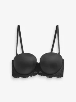 Black A-DD Triple Boost Push-Up Strapless Bra