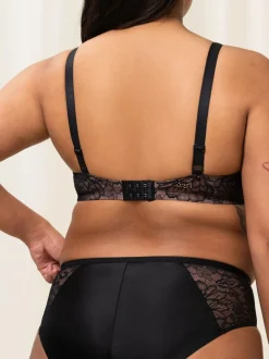 Black Amourette Charm Wired Half Cup Padded Bra