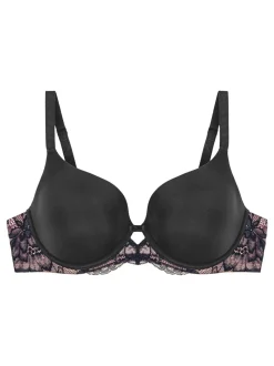 Black Amourette Charm Wired Half Cup Padded Bra
