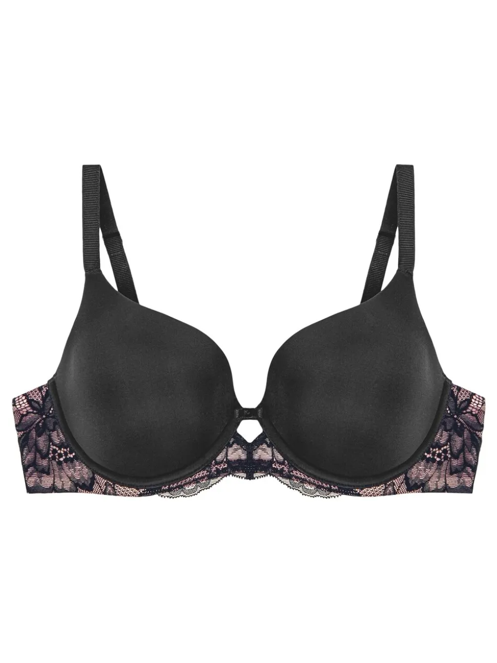 Black Amourette Charm Wired Half Cup Padded Bra