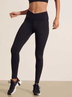 Black Balance Wrap Front Yoga Leggings