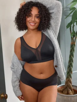 Black B-H Total Support Non Wire Ultimate Comfort Bra
