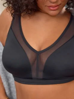 Black B-H Total Support Non Wire Ultimate Comfort Bra