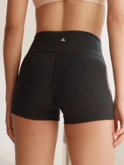 Black Booty Sports Dry Tech Tummy Control Shorts