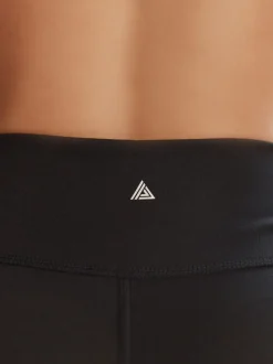 Black Booty Sports Dry Tech Tummy Control Shorts