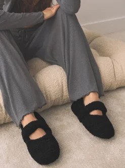 Black Borg Ballet Slippers