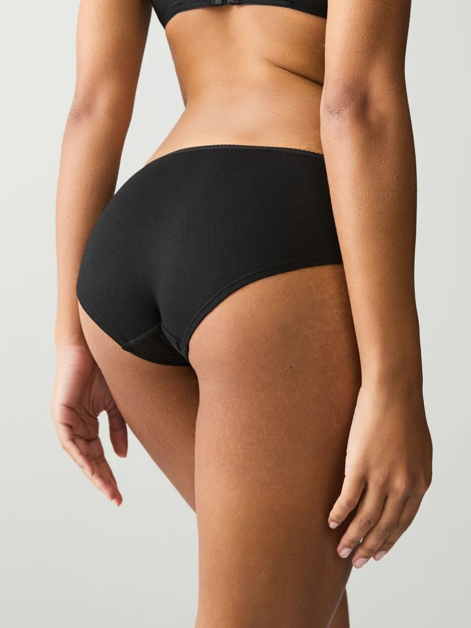 Black Boyshort Cotton Rich Knickers 7 Pack