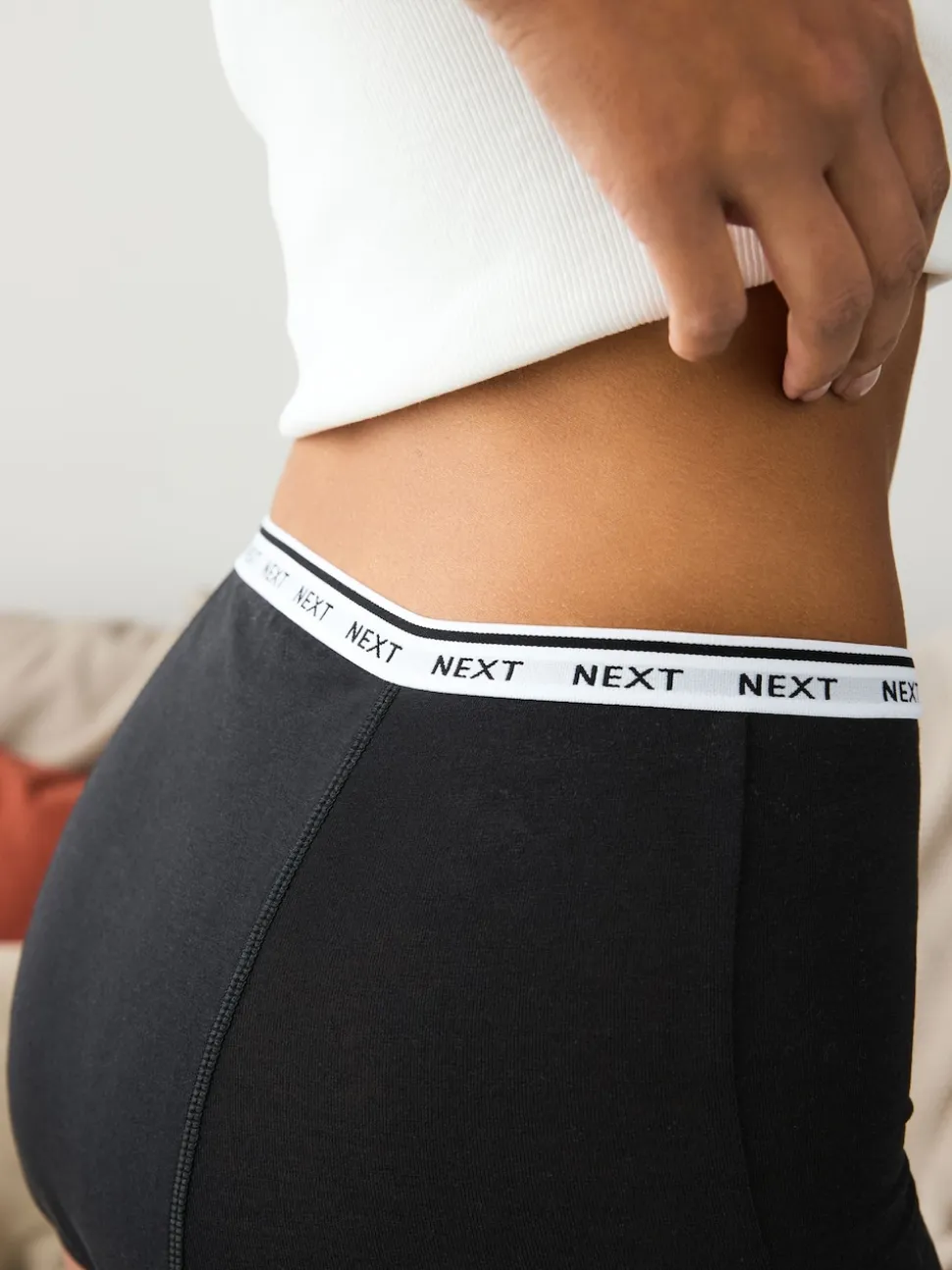 Black Boyshort Heavy Flow Period Knickers 2 Pack
